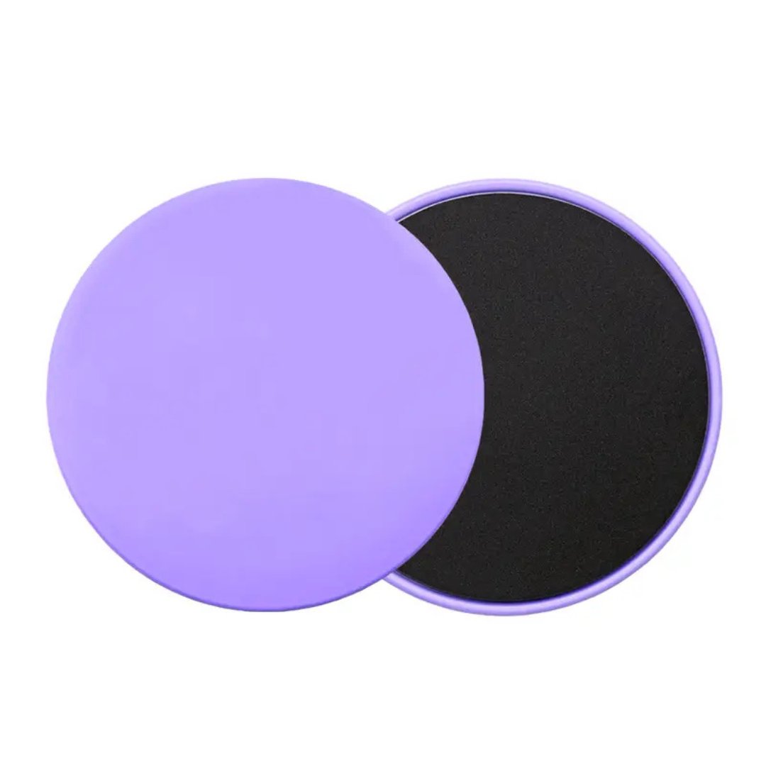2 Stuks Pilates Discs Multifunctionele Glijpads, Paars