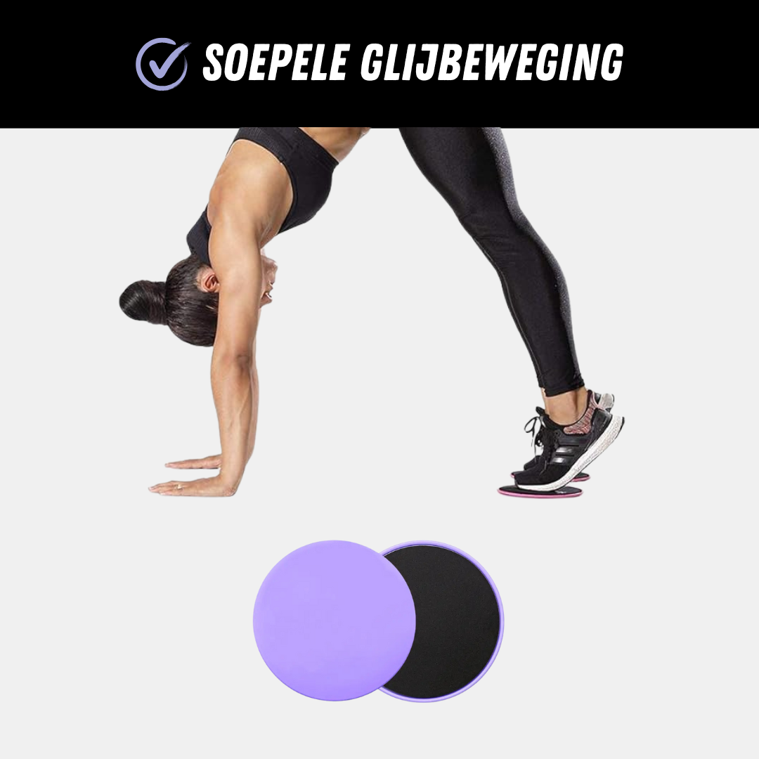 2 Stuks Pilates Discs Multifunctionele Glijpads, Soepel