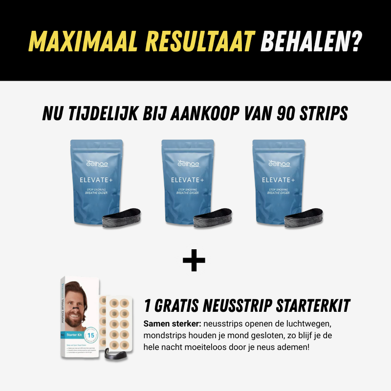 Elevate Mondstrips, Mondtape voor Optimale Nachtrust, Aanbieding