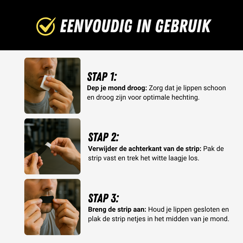 Elevate Mondstrips, Mondtape voor Optimale Nachtrust, Gebruik