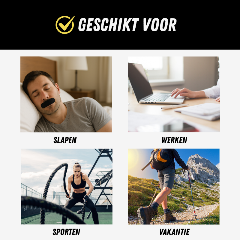 Elevate Mondstrips, Mondtape voor Optimale Nachtrust, Geschikt voor