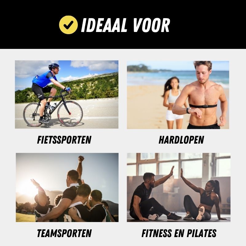 Hartslagmeter, Waterbestendige Hartslag Borstband, Ideaal voor