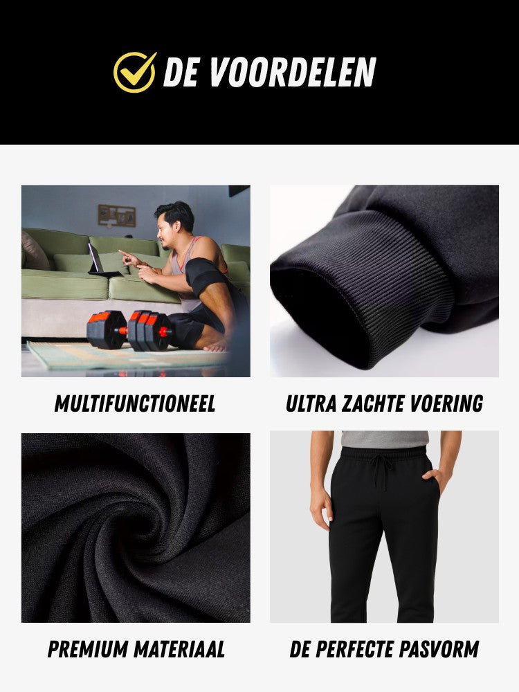 Joggingbroek Essential, Warme Fleece Sportbroek, Voordelen