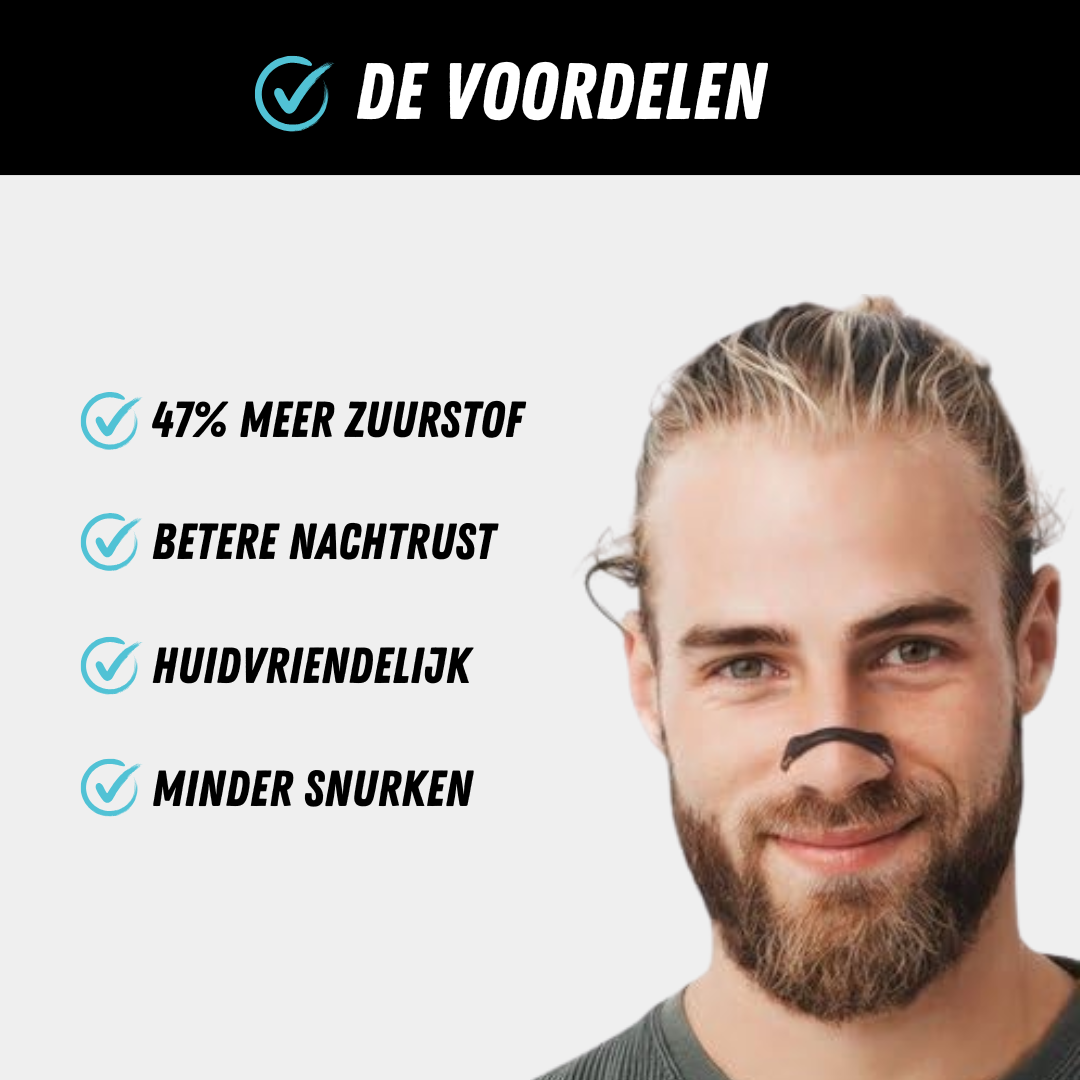 Magnetische Neusstrip, Neusspreider voor meer Zuurstof, Voordelen