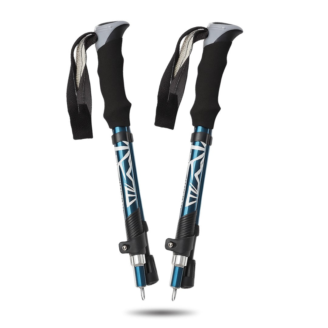 Opvouwbare Wandelstokken, Nordic Walking Stokken, Glacier Blue