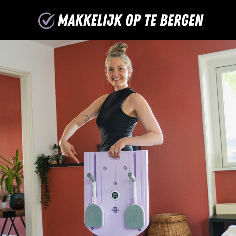 Pilates Reformer, Inklapbaar Pilates Apparaat, Opbergen, Smartsporter