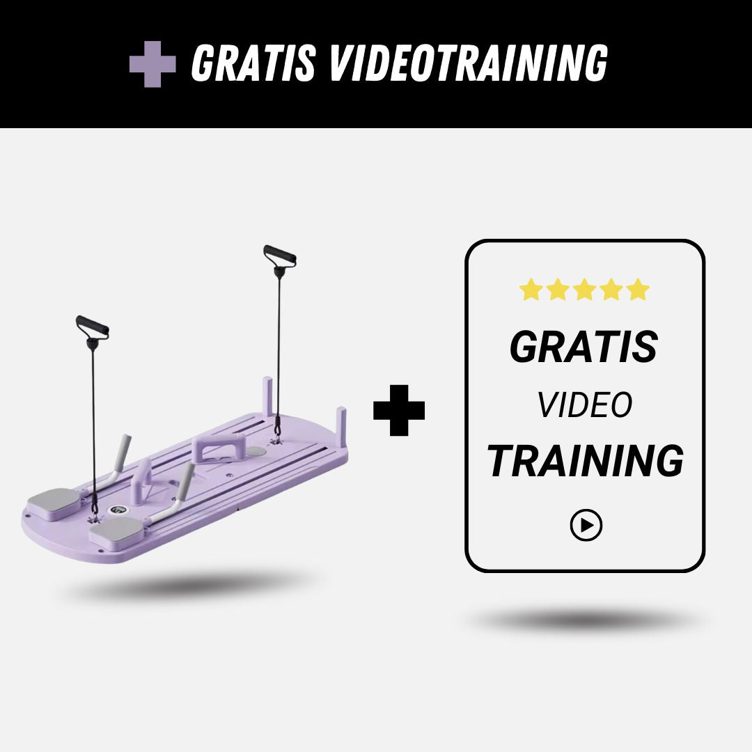 Pilates Reformer, Inklapbaar Pilates Apparaat, Videotraining