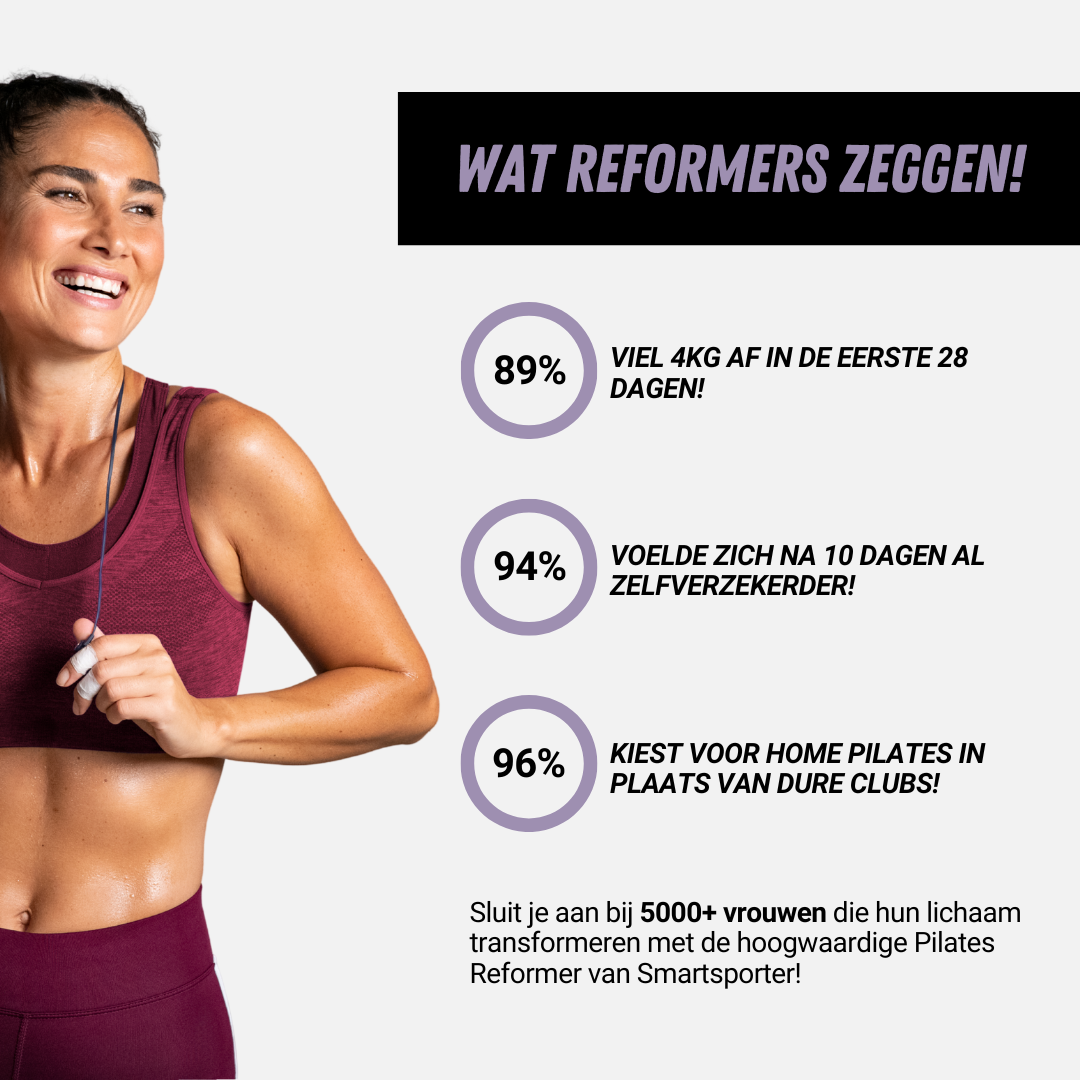 Pilates Reformer, Inklapbaar Pilates Apparaat, Vrouwen, Smartsporter