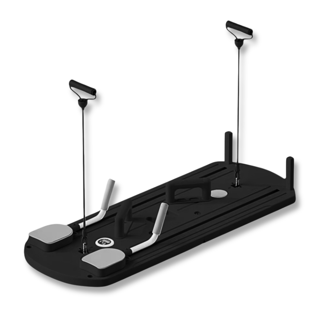 Pilates Reformer, Inklapbaar Pilates Apparaat, Zwart, Smartsporter