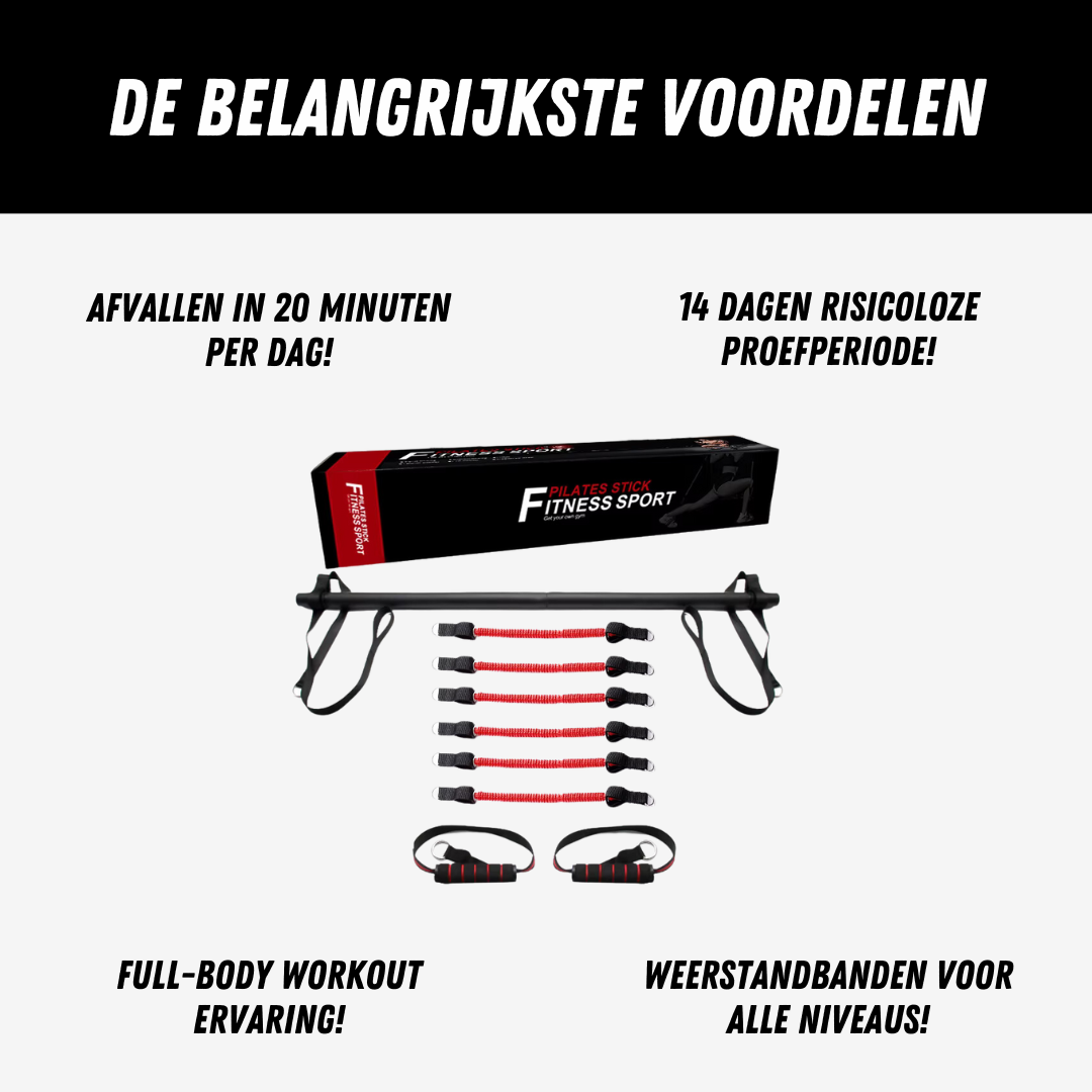 Pilates Training Set, Oefenstang met Weerstandsbanden, Voordelen