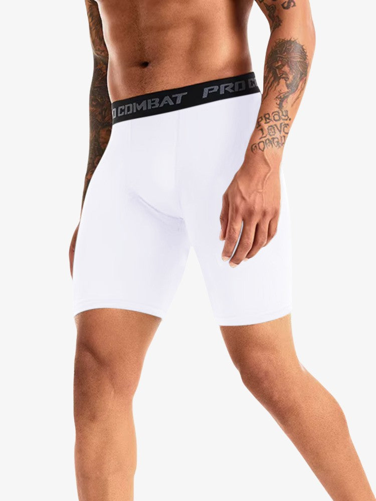 Premium Compressie Broek Kort, Corrigerende Sportbroek, Frost White
