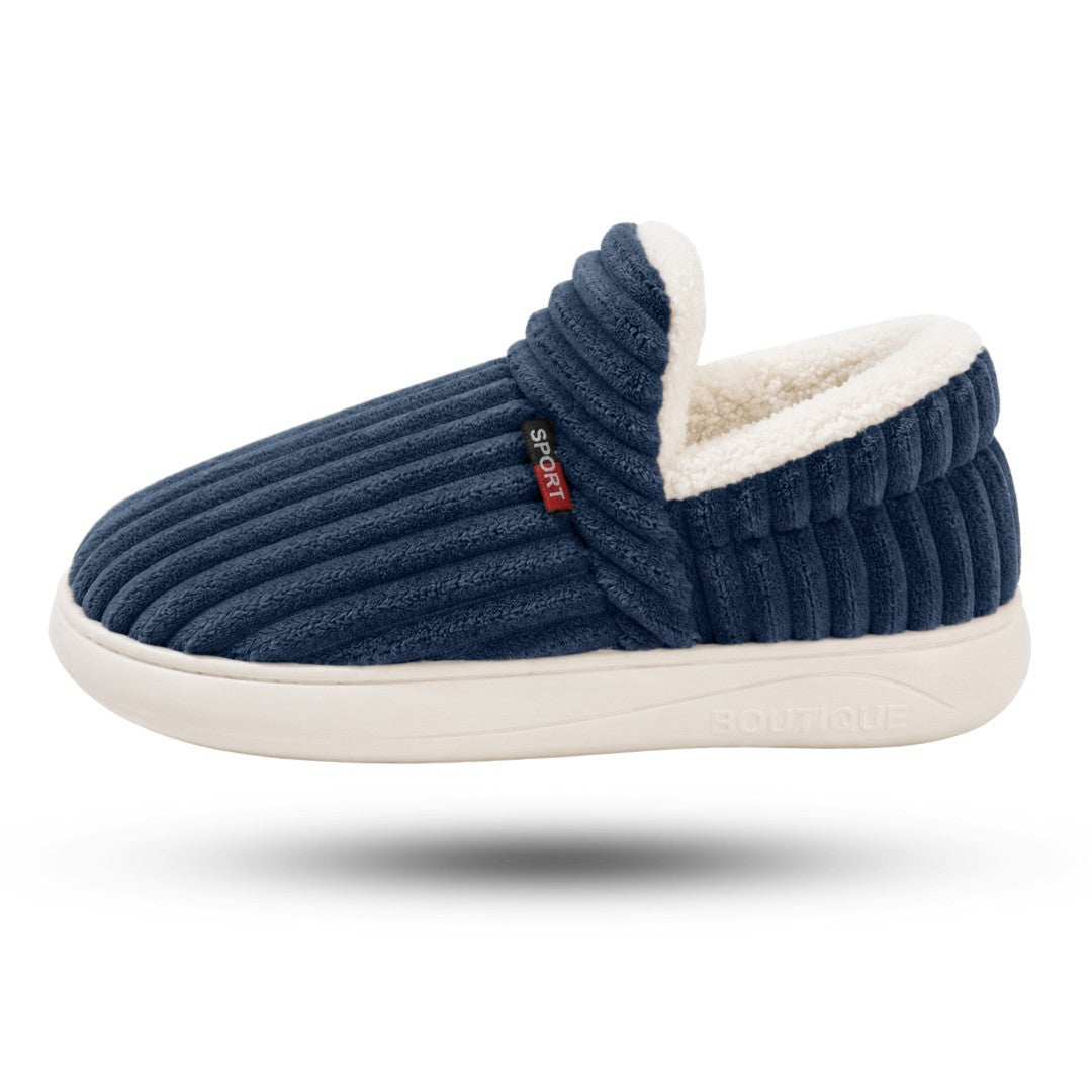 Premium Pantoffels Dames, Extra Zachte Sloffen, Navy Blue