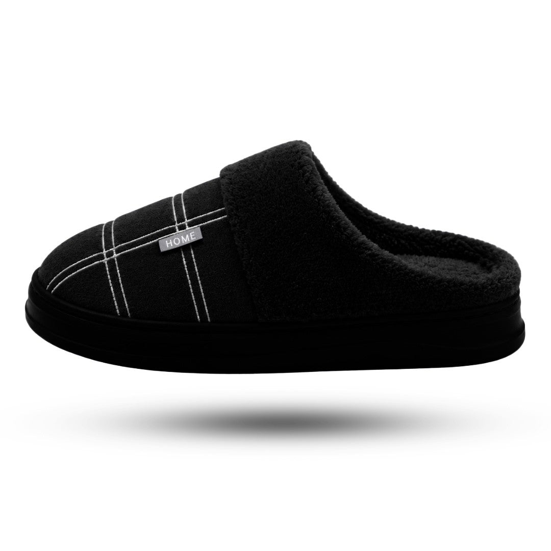 Premium Pantoffels Heren, Extra Zachte Sloffen, Midnight Black