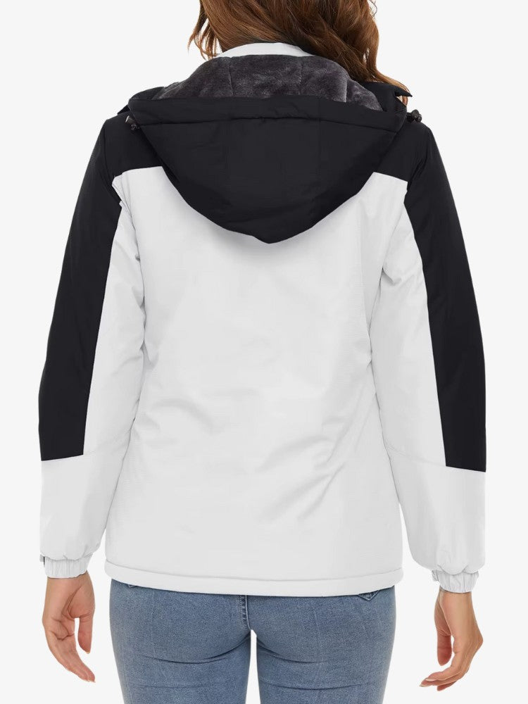 Premium Ski Jas Dames, Waterdichte Winterjas, Detail 3