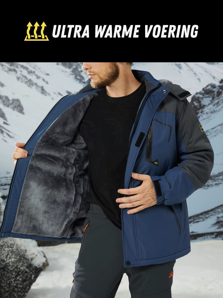 Premium Ski Jas Heren, Waterdichte Winterjas, Voering