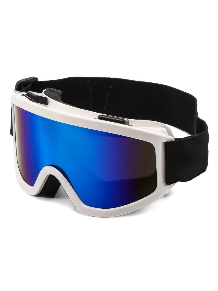 Premium Skibril, Universele Skibril voor Heren en Dames, Polar White