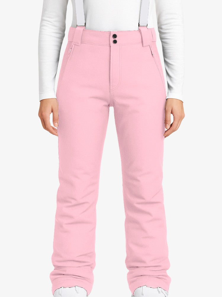 Premium Skibroek, Waterdichte Skibroek voor Dames en Heren, Sunset Pink
