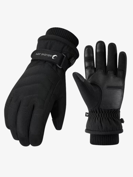 Premium Skihandschoenen, Waterdichte Winterhandschoenen, Midnight Black