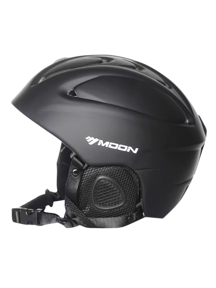 Premium Skihelm, Wintersporthelm voor Heren en Dames, Midnight Black