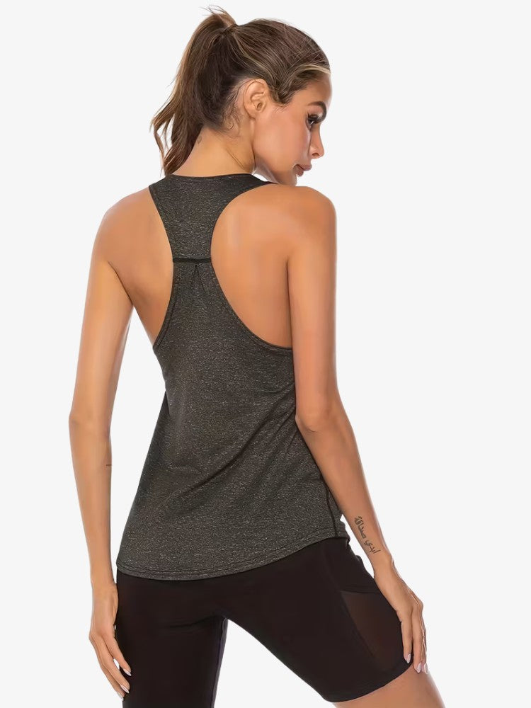 Premium Tanktop, Dames Sneldrogende Sport Singlet, Achterkant
