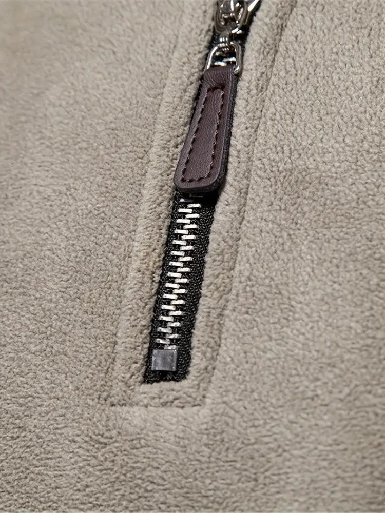 Premium Ski Pully Heren, Extra Warme Ski Trui, Detail 2