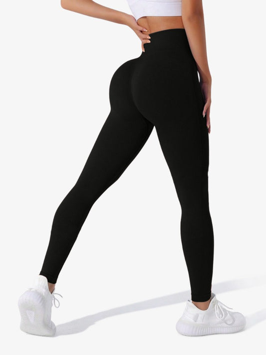 Premium Sportlegging, Hoge Taille Legging, Midnight Black
