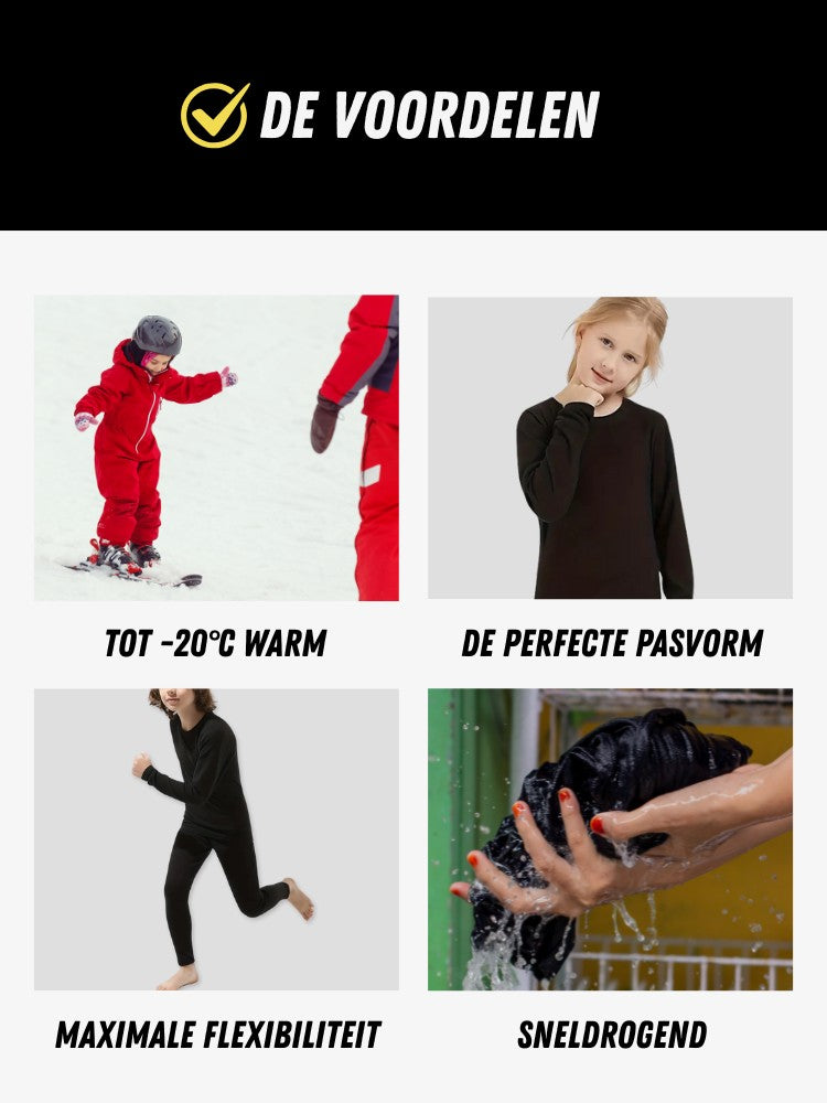 Premium Thermo Set Kids, Thermo Ondergoed, Voordelen
