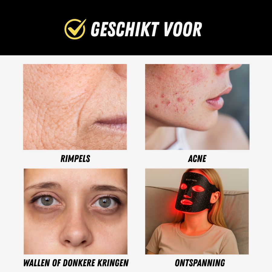 Rood Lichttherapie Masker, LED Gezichtsmasker Klachten, Klachten