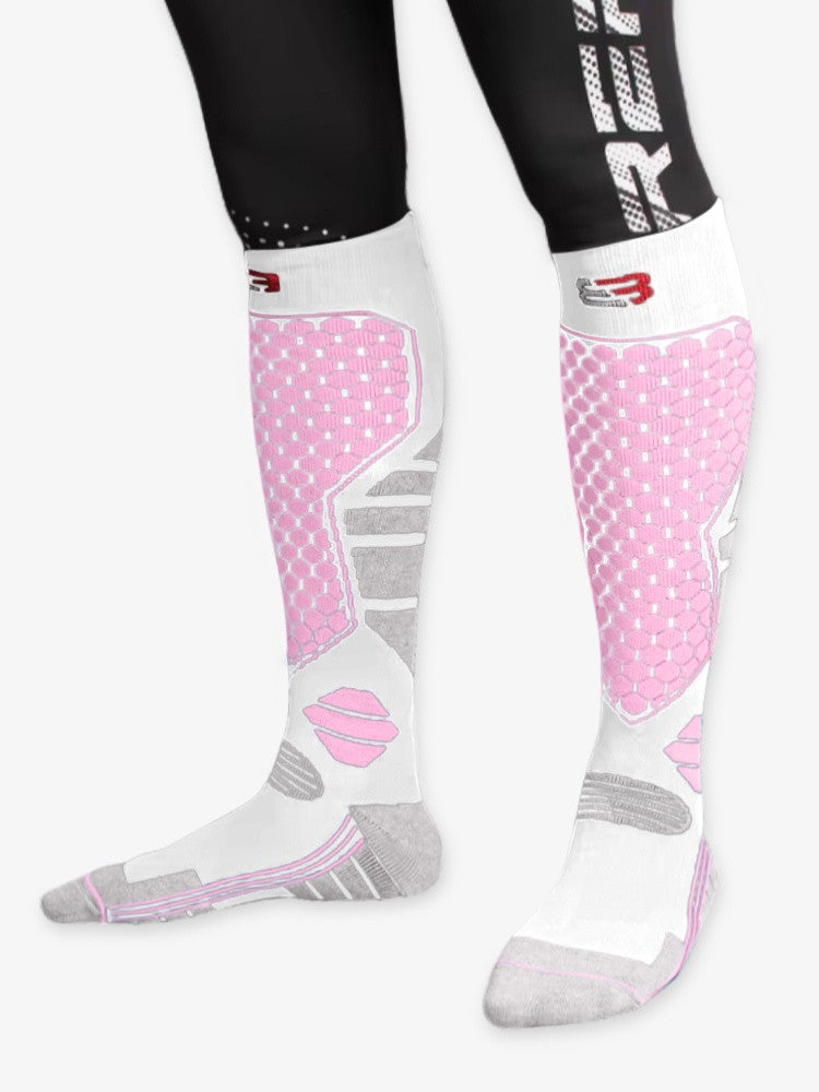 Skisokken Pro Dames, Extra Warme Skisokken, Glacier Pink