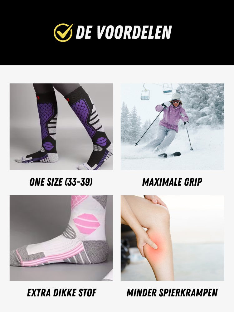 Skisokken Pro Dames, Extra Warme Skisokken, Voordelen