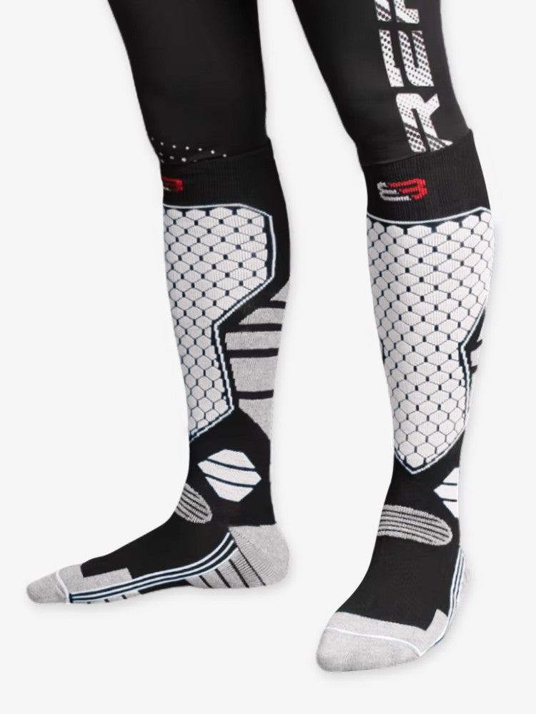 Skisokken Pro Heren, Extra Warme Skisokken, Polar White