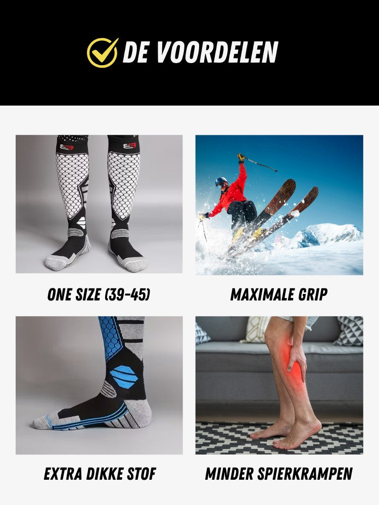 Skisokken Pro Heren, Extra Warme Skisokken, Voordelen
