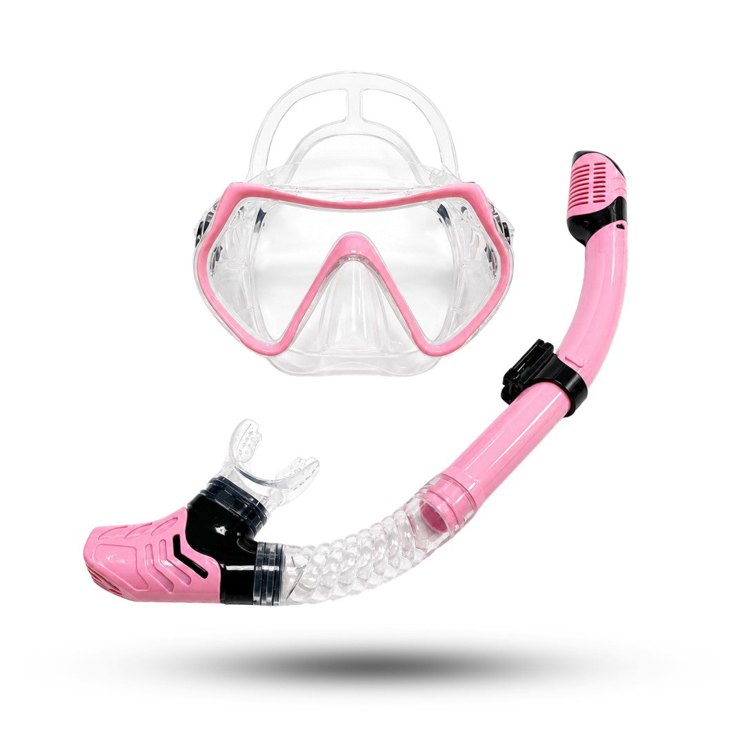 SmartDive™ Snorkelset, Premium Duikbril met Snorkel, Soft Pink