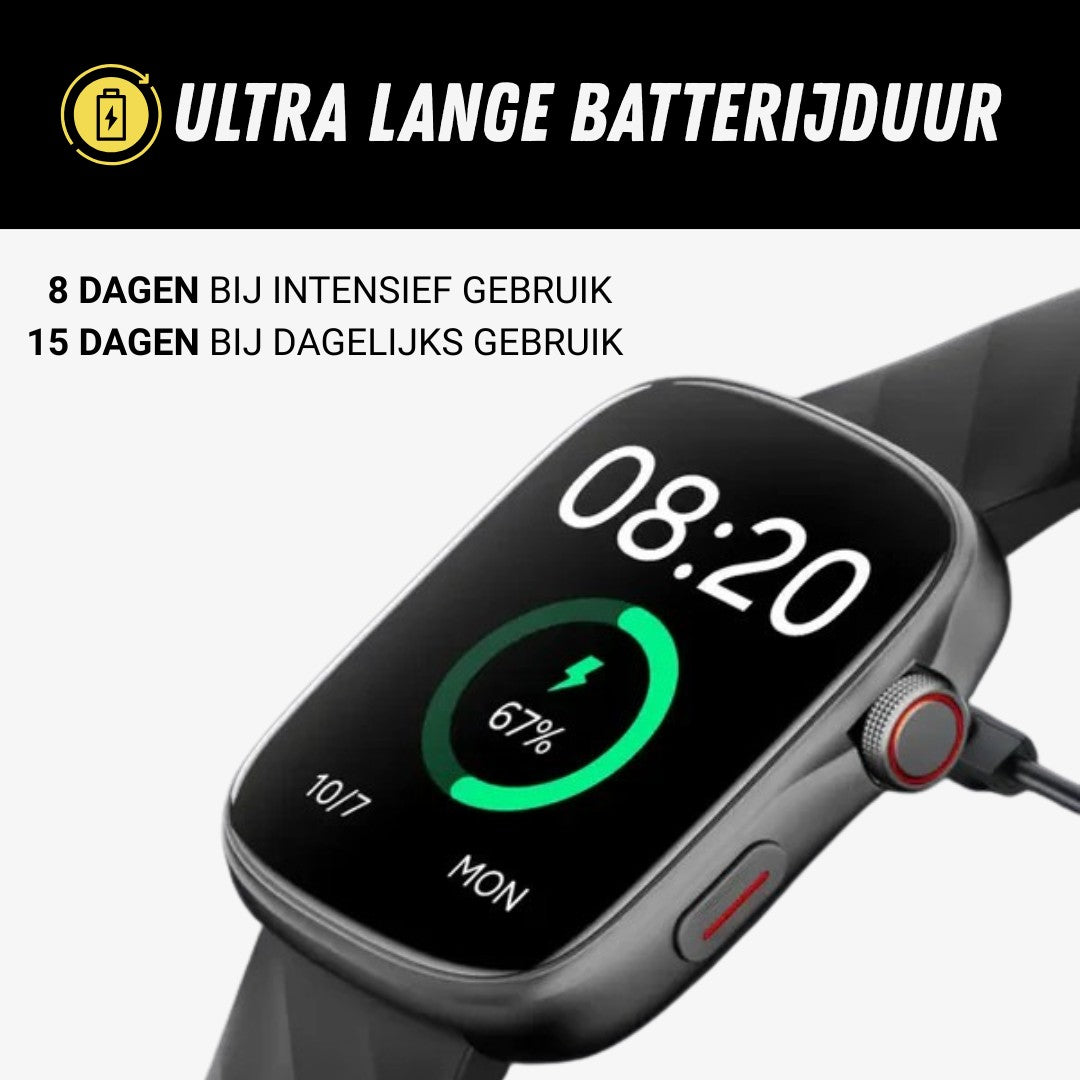 SmartFit 4.0 Sporthorloge, Premium Smartwatch, Batterijduur