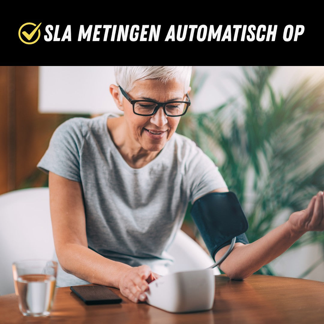 SmartPulse Bloeddrukmeter, Bovenarm Bloeddrukmeter, Automatisch opslaan