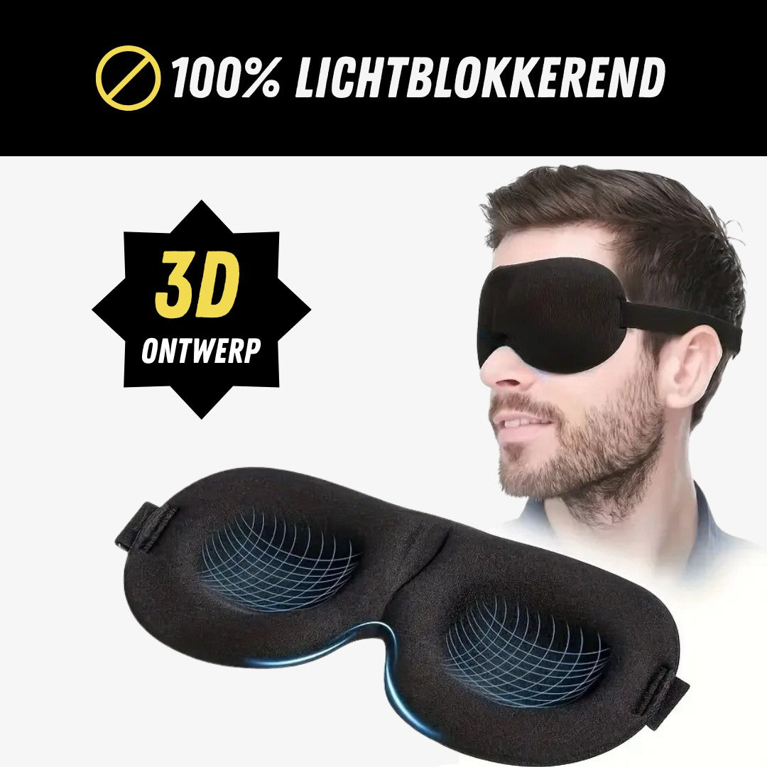 SmartSleep™ Slaapmasker, Premium Oogmasker, Lichtblokkerend