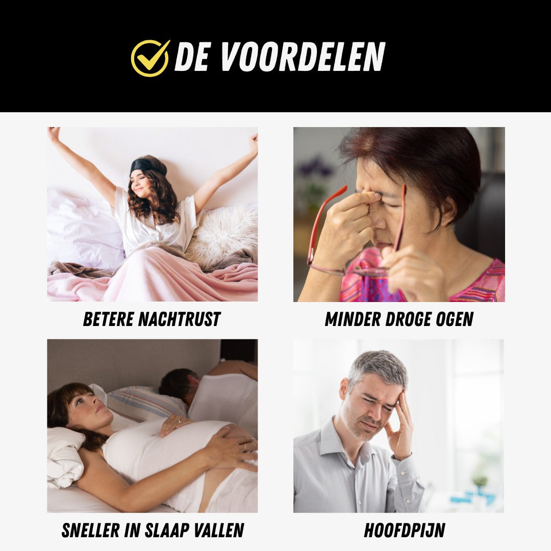 SmartSleep™ Slaapmasker, Premium Oogmasker, Voordelen