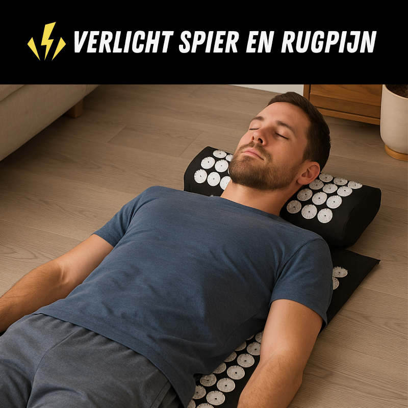 Spijkermat met Kussen, Acupressuurmat voor Ontspanning, Spierpijn