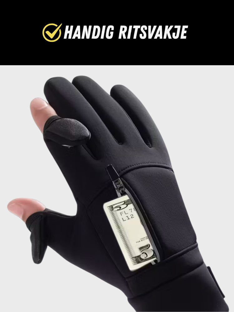 ThermoGrip Winterhandschoenen, Waterbestendige Handschoenen, Ritsvakje