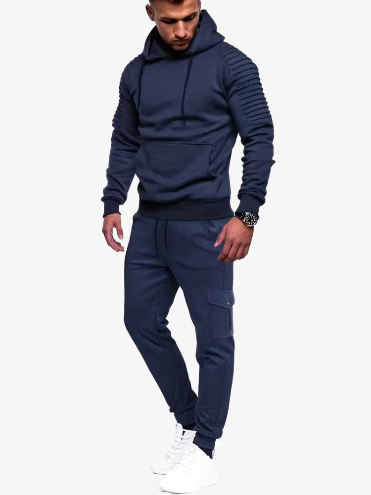 Trainingspak Elite Heren, All-Season Joggingpak, Navy Blue