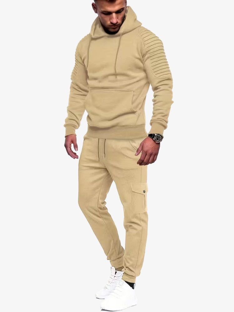 Trainingspak Elite Heren, All-Season Joggingpak, Urban Kaki