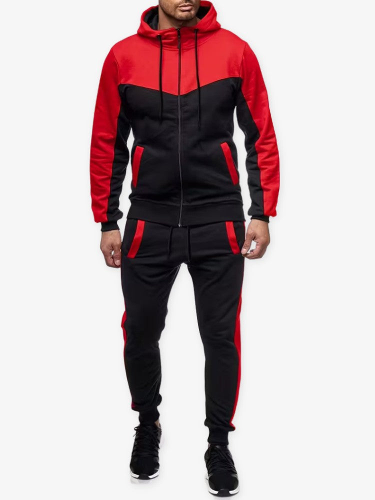 Trainingspak Premium, Heren All-Season Joggingpak, Fire Red
