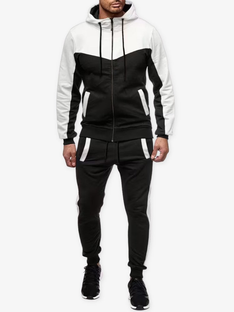 Trainingspak Premium, Heren All-Season Joggingpak, Frost White