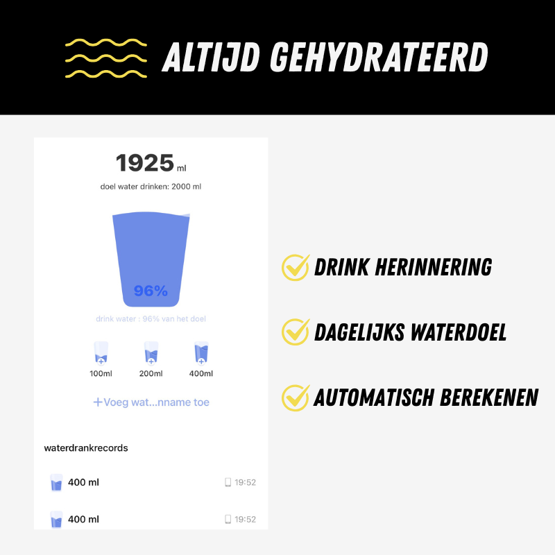 UltraMotion Sporthorloge, Smartwatch voor het Sporten, Drinken
