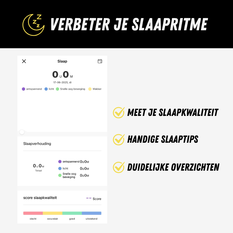 UltraMotion Sporthorloge, Smartwatch voor het Sporten, Slapen