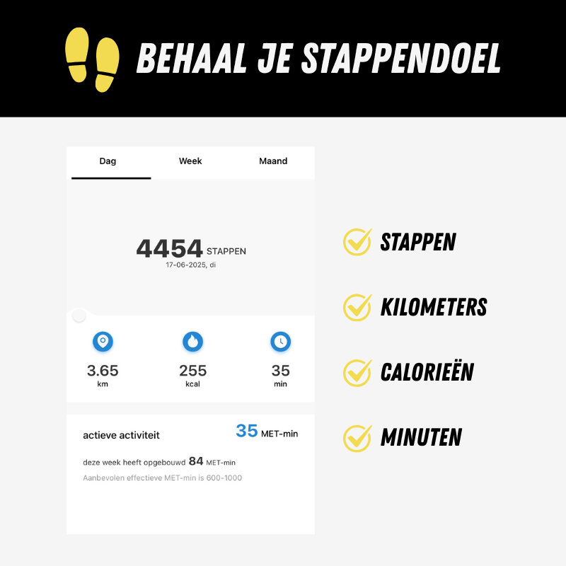 UltraMotion Sporthorloge, Smartwatch voor het Sporten, Stappen