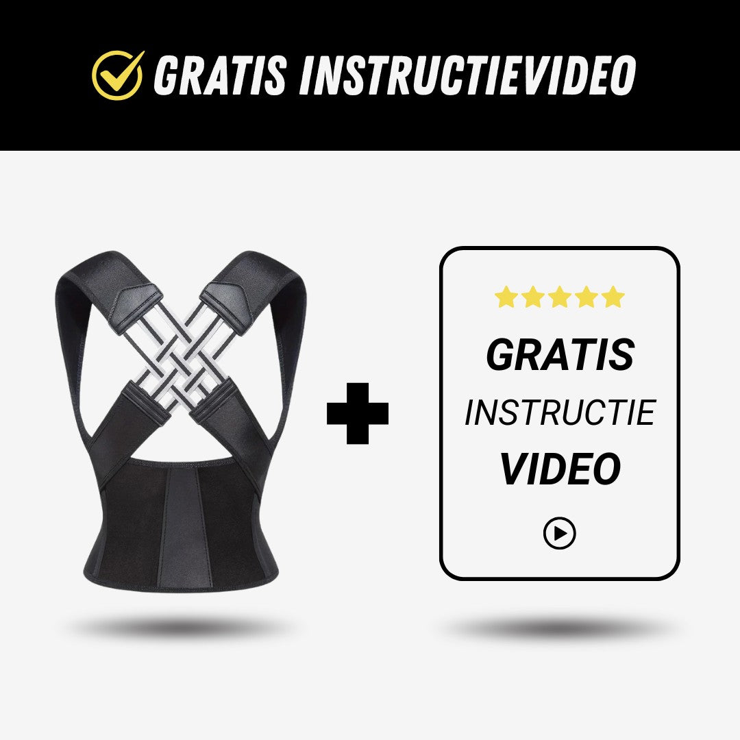 Verstelbare Rugbrace, Rughouding Ondersteuner, Instructievideo