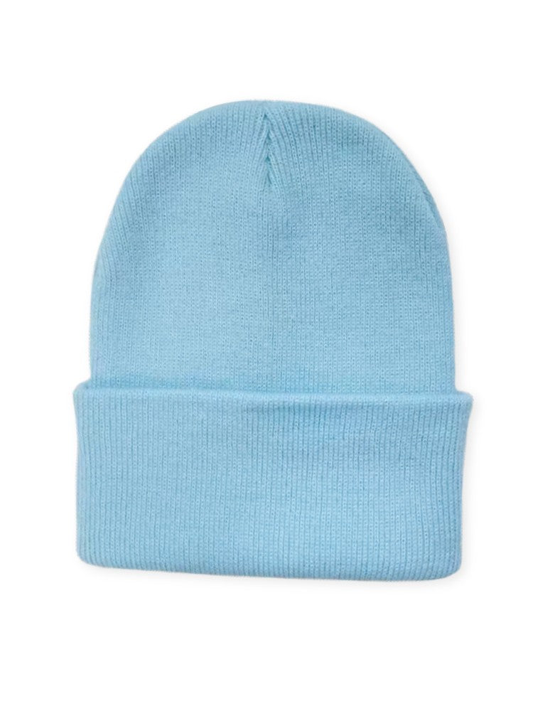 Wintermuts Comfort, Gebreide Muts voor Dames en Heren, Ice Blue