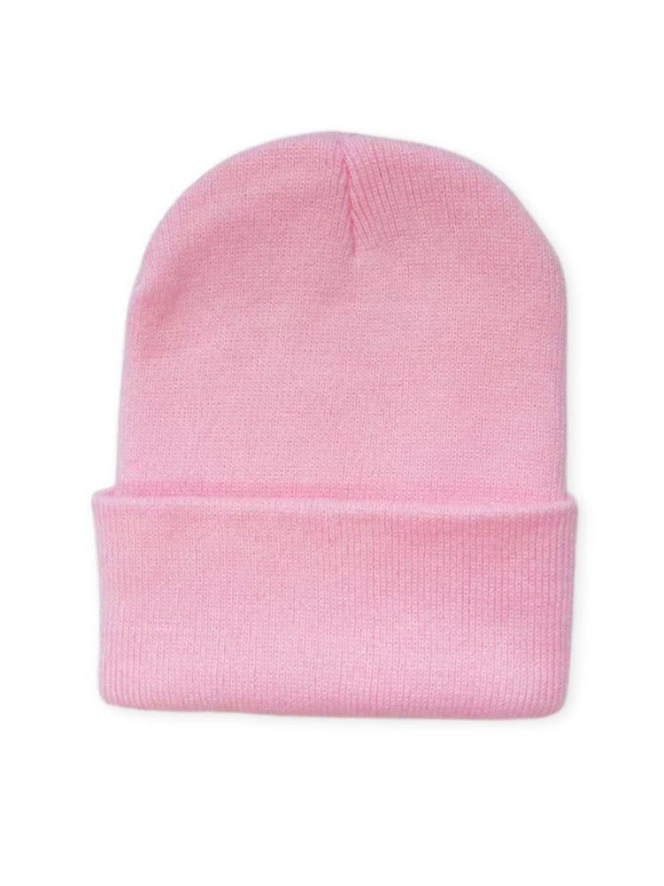 Wintermuts Comfort, Gebreide Muts voor Dames en Heren, Sunset Pink