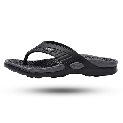 Acupressuur Slippers, Massage Teenslippers, Midnight Black